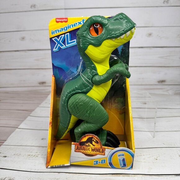Fisher-Price Imaginext XL Jurassic World T-Rex Dinosaur Figure 9 1/2" Tall NIP - Picture 1 of 6